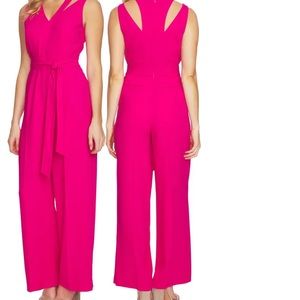 CeCe fuchsia jumpsuit. Excellent condition, worn once for few hours.